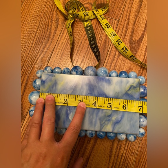 BLUE MARBLE ACRYLIC EOS BUBBLE CLUTCH CULT Gaia look alike